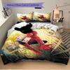 3Pcs Spiderman City Hero Bedding Set Quilt Cover Pillowcase Home Christmas Xmas Halloween Gift 1 Duvet Cover 2 Pillowcase M924463