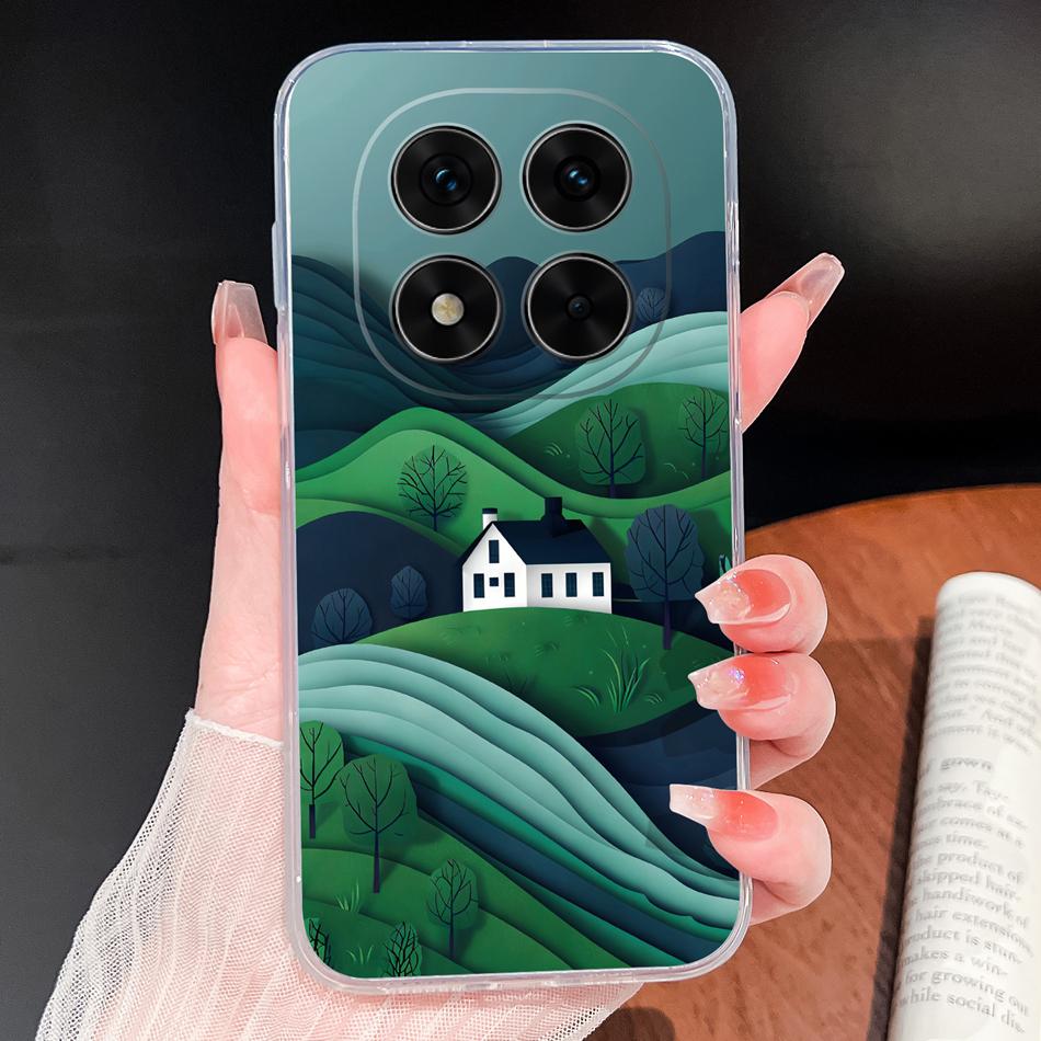 For Xiaomi Poco X7 Pro Phone Case Pretty Butterfly Patterns Soft Slim TPU Clear Silicone Bumper For Poco X 7 Lightweight Funda
