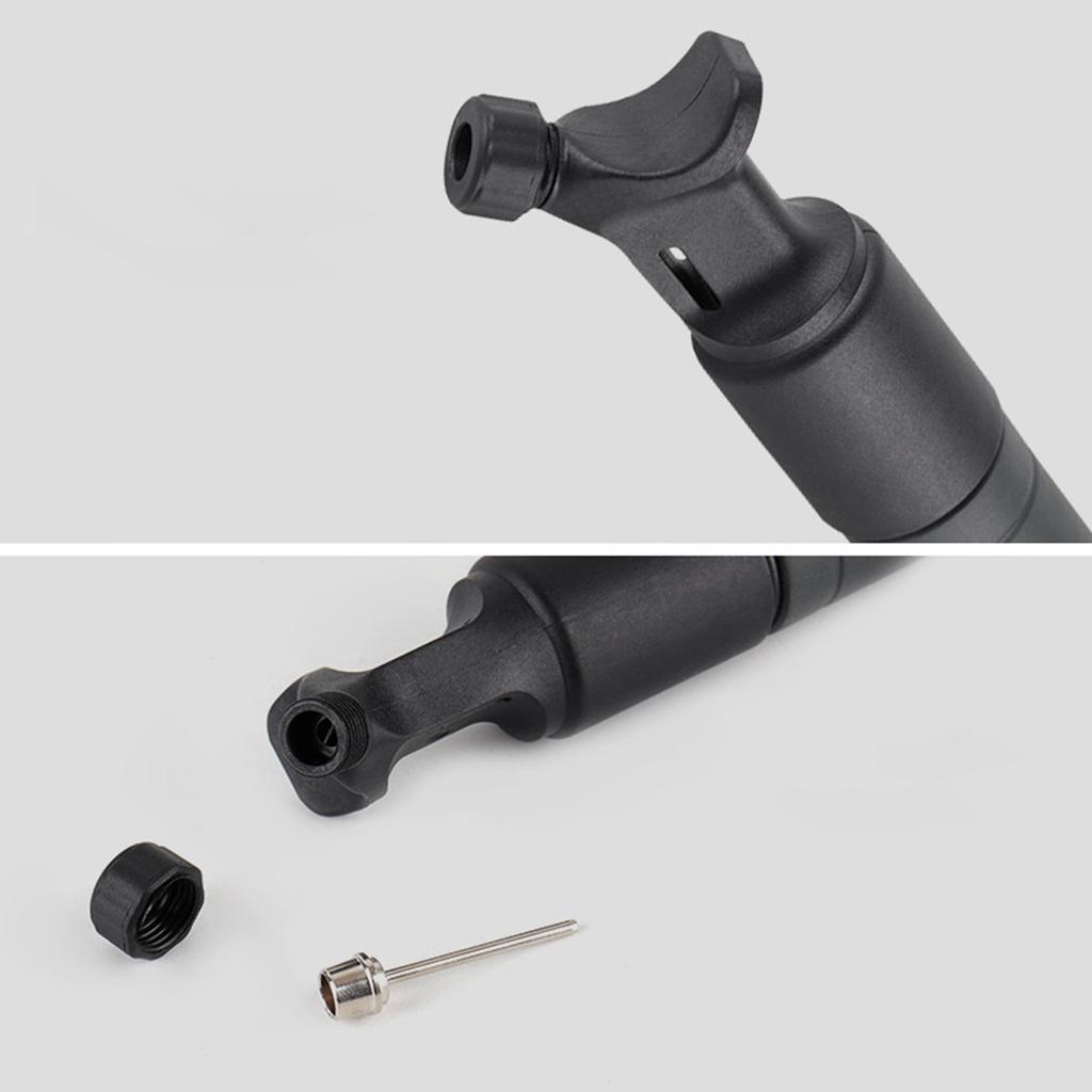 Высокоскоростной воздушный насос двойного действия для накачивания спортивных мячей с дополнительной иглой для накачивания мячей для футбола, баскетбола