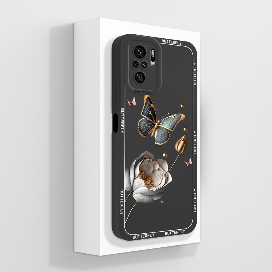 Чехол для Redmi Note 10 10T 10S Фантазийный Цвет Цветов Чехол для Телефона Для Xiaomi Redmi Note10 4G 5G Мягкие Жидкий Силикон Задние Крышки