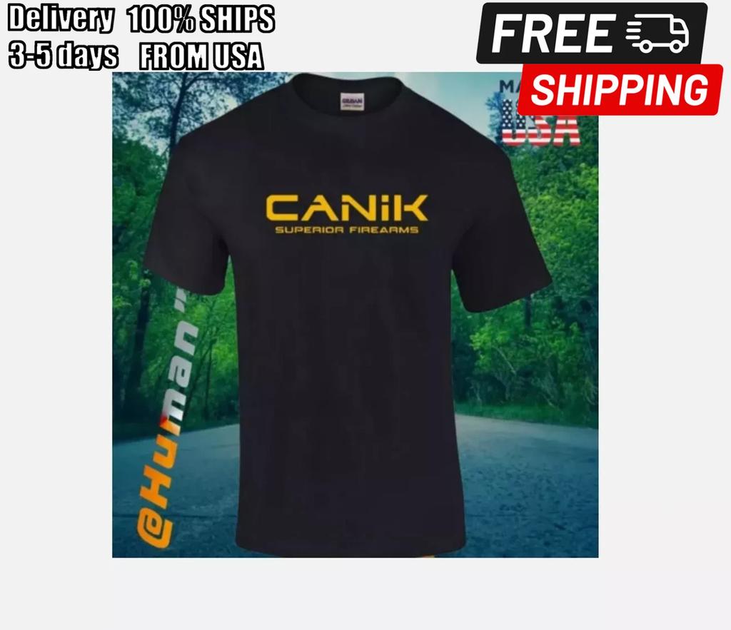 SALE!! Canik Superior Firearms Men'S Black Retro Vintage Unisex T-shirt S-