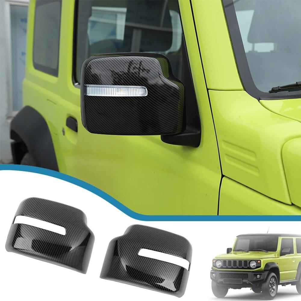 Украшение корпуса зеркала заднего вида автомобиля для Suzuki Jimny JB64 JB74-2023, сменные колпачки для боковых зеркал заднего вида, аксессуары из АБС-пластика