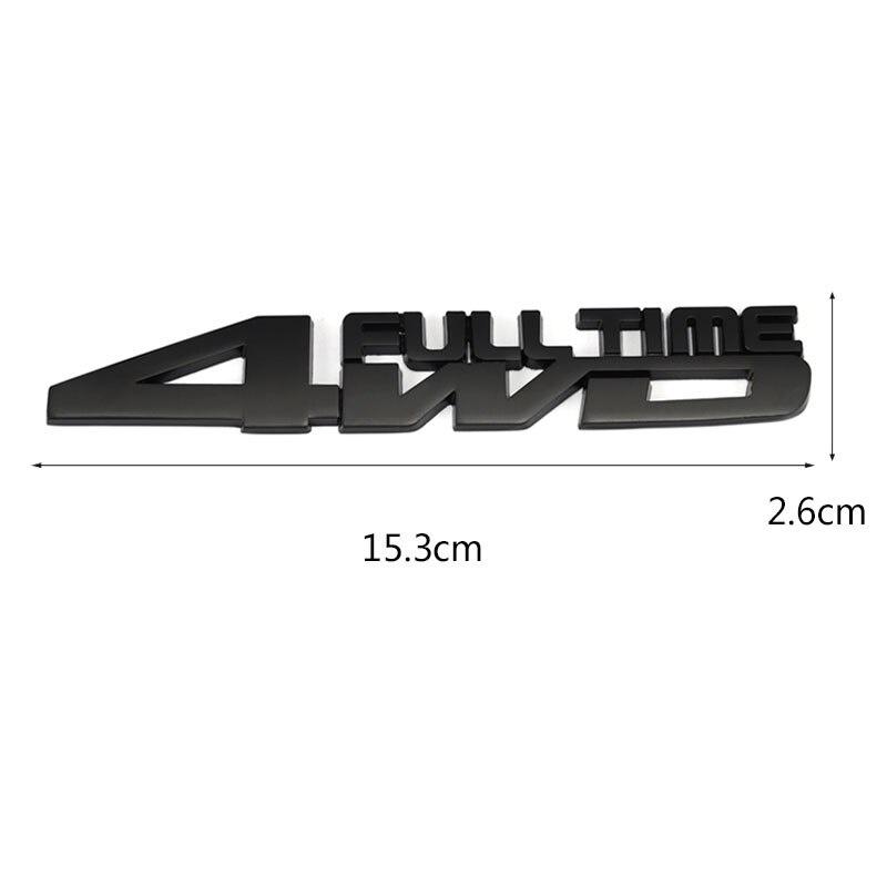 4WD Full Time Car Sticker Badge for GT4 Hummer Land Cruiser Focus RS ST Cosworth