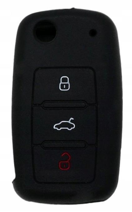 SILICONE KEY COVER VW SKODA SEAT BLACK