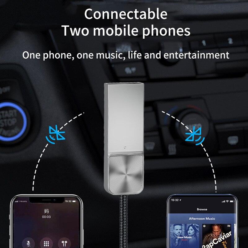 Bluetooth аудио приемник стерео донгл USB на 3,5 мм разъем автомобильный аудио Aux беспроводной адаптер громкой связи для автомобильного приемника BT передача