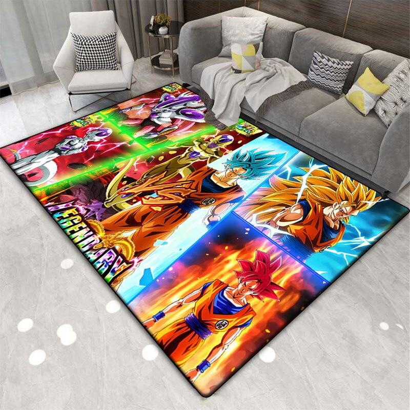 3D печать гостиная квадратный японский мультфильм DragonBall ковер игра ванная комната кухня коврик многофункциональный противоскользящий ковер.