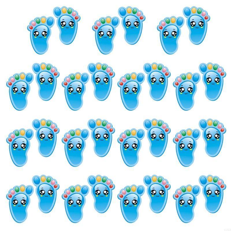 62KD 15 пар детских наклеек на пол, самоклеящиеся наклейки со следами для соблюдения социальной дистанции, для детской спальни, гостиной