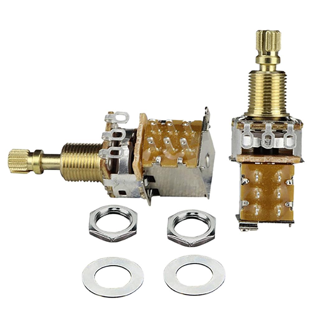 Guitar Amplifier Potentiometer Push Pull Control A250K B250K A500K B500K Guitar Taper Potentiometer Guitar Push Pots Set