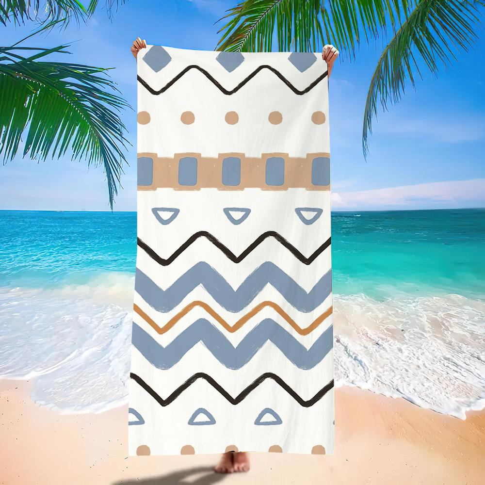 Popular Bohemian Beach Towel Digital Printing Quick-Drying Bath Towel Microfiber Beach Towel