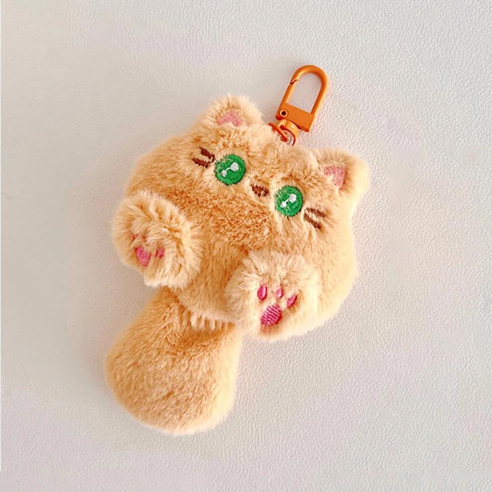 Милая плюшевая мультяшная кукла-кошка, подвеска, мягкая, милая, для украшения рюкзака девочки, кукла, подарок студенту