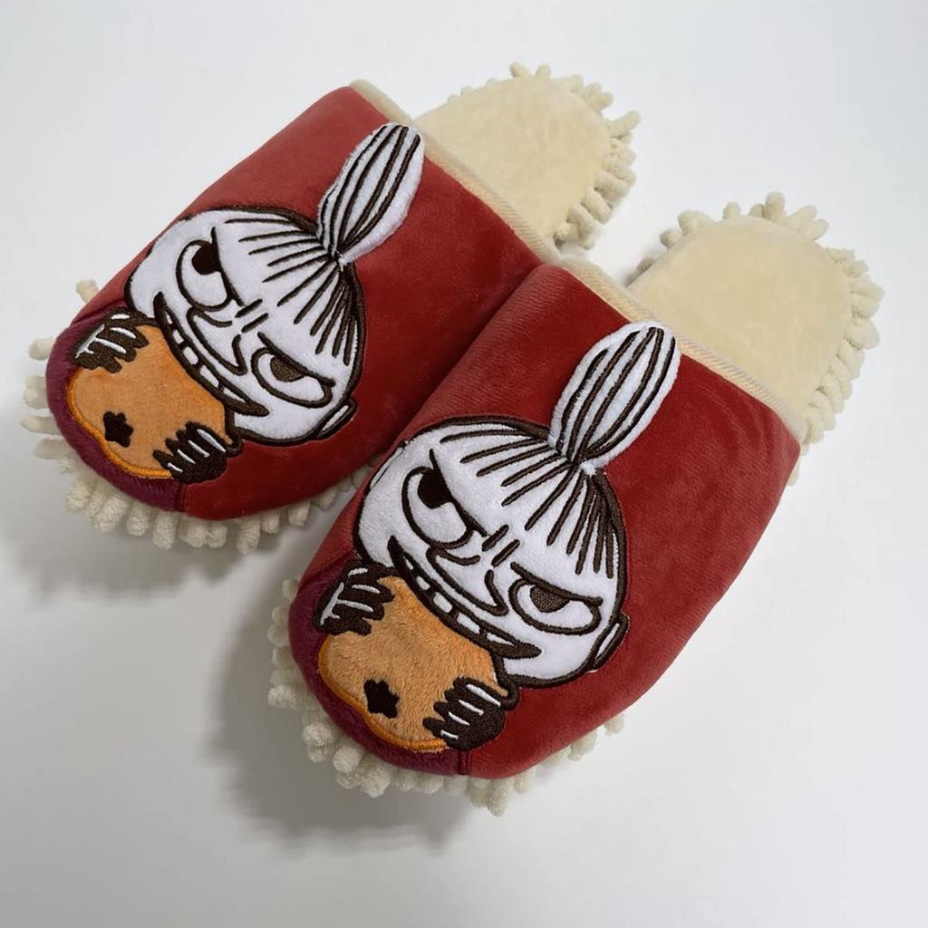 Moomin Little My Cute Slippers for Comfortable Sizes Perfect for Indoor Use or As a Guest Mop-Style Cleaning, Walking, Stylish, Red, 22cm-24cm,