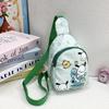 New cartoon children's breast bag, cute kindergarten schoolbag, fashionable children's diagonal straddle backpack, snack toy shoulder bag