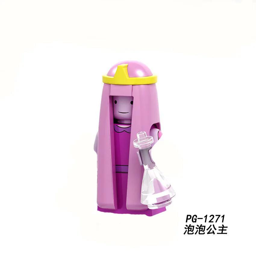 PG8141 Аниме Мультяшная Кукла Конструктор Каваи Банановый Человек Акула Развивающие Игрушки Детский Домашний Подарок Конструктор Приключение