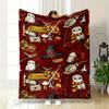 Harry Potter Themed Owl Magic Elements Cozy Throw bedroom Blanket for Livingroom Couch lunch break Soft throw for Friend's festival Gift