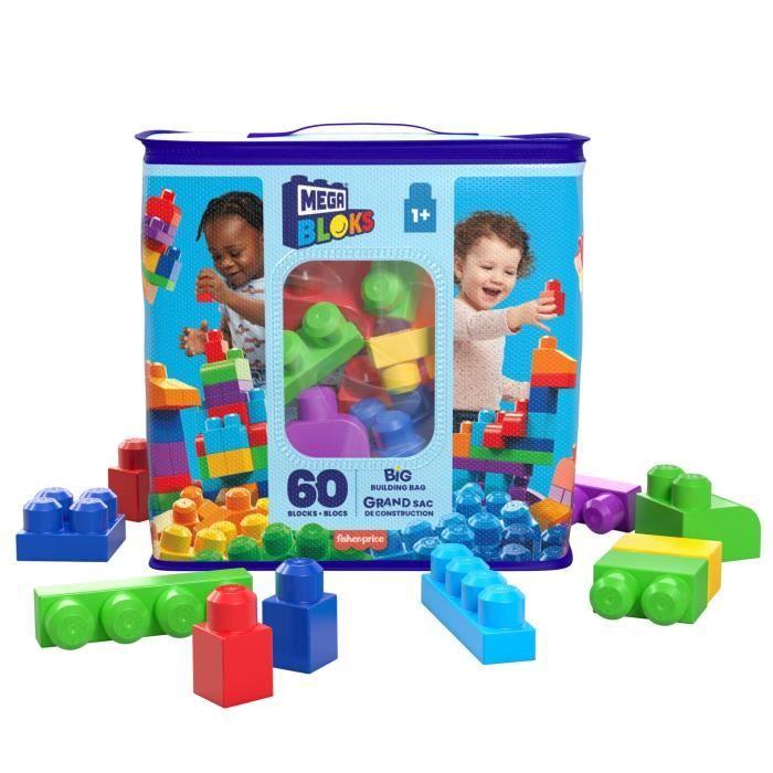 Mega Bloks - Sac Medium Classique 60 Briques - Briques De Construction - 12 Mois Et + DCH55