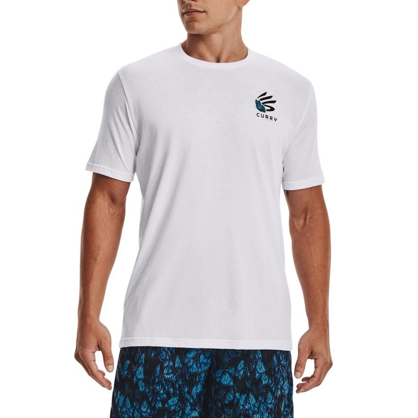 Under Armour Breathable Casual Round Neck Sports T-Shirt Men Tops White 1369441-100