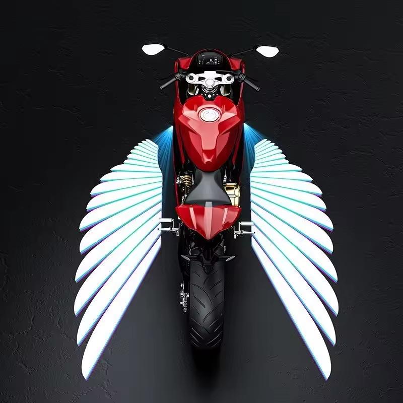 Most Popular Motorcycle Projection Special Angel Wing IP67 Waterproof 3W 3000lm Aluminum Universal Fit Light for Motorcycle Bike