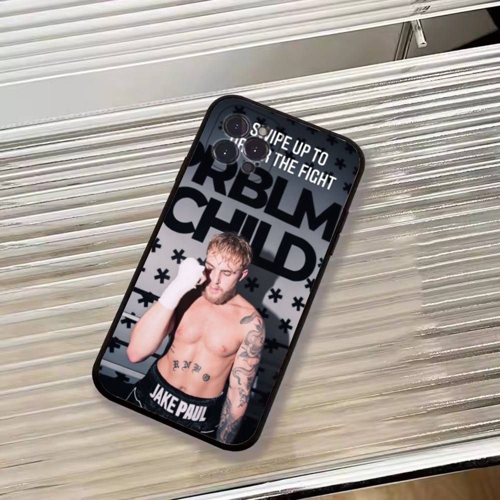 Чехол для телефона Боксерская звезда Джейк Пол Для iPhone 17,16,15,14,13,12,11 Plus,Pro Max,XS,Мягкий Черный Чехол