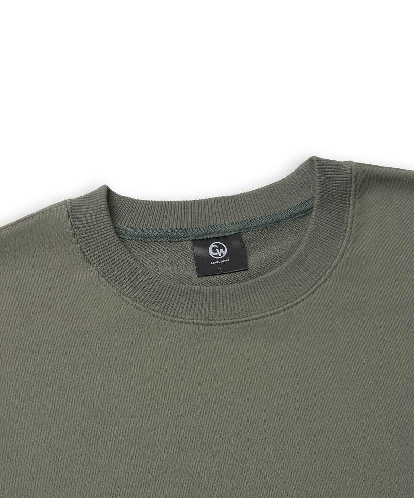 CAMEL WORK Small Logo Sweatshirt (Khaki)