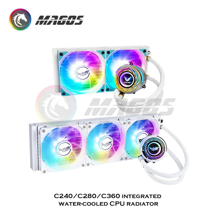 VALKYRIE TDP 300 Вт RGB Жидкостное охлаждение 360 мм Все-в-одном Жидкостное охлаждение процессора Радиатор с водяным охлаждением для 115X 1200 1700 AMD