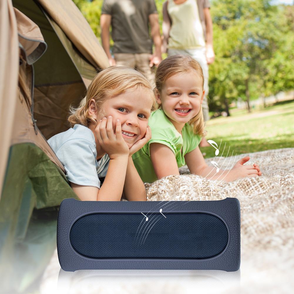 Silicone Case Carrying Case with Carabiner Shockproof Anti-Scratch Soft Skin Sleeve for Ears BOOM 4 Speaker