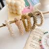 Hair Accessories Headband Girls Elastic Beads Rhinestone Pearl Headwear Hair Rings Hair Rope