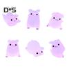 6pcs Eye-catching Pig Statue Ornament Carving Technology Cute Glow Pig Mini Portrait Mini Fairy Garden Landscape