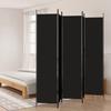 VidaXL Room Divider 5 Panels Folding Room Separator Privacy Screen Partition Living Room Decoration Black 350205