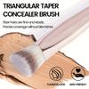 1/2/5 шт. Кисть для макияжа основы Двусторонняя Плоская/Скошенная вершина Кисть для контура Для красоты Растушевки Жидкая Пудра Консилер Крем