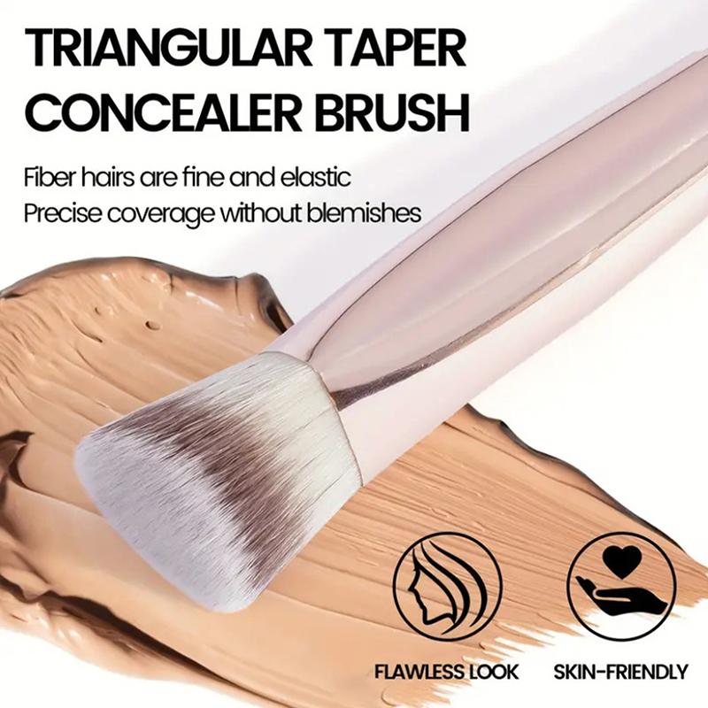 1/2/5 шт. Кисть для макияжа основы Двусторонняя Плоская/Скошенная вершина Кисть для контура Для красоты Растушевки Жидкая Пудра Консилер Крем