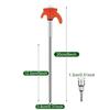 A1A2 8Pcs Ground Stakes Screw Thread Campings Peg Tent Stakes with Hexagon Socket
