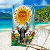 Ultra-Soft Beach Towel with Krtek Theme,Ideal for Pool - Camping, Diving - Perfect Travel Essential, Vibrant Beach Towel.