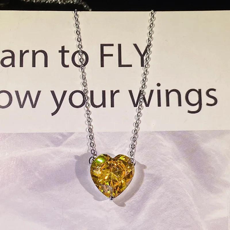 Новое Простое Ожерелье Титаник Сердце Океана Синий Кристалл Сердце Любви Навсегда Подвеска Ожерелье для Женщин Свадебная Вечеринка Ювелирные Изделия