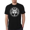 666 Пентаграмма Козел Сатанинский Люцифер Викка Языческий Обратный Сатана Святой Эзотерический Унисекс Футболка Печатная Футболка Графический Топ Мужской
