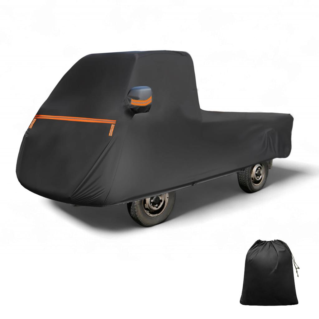 X AUTOHAUX Чехол на кузов грузовика для легких грузовиков Спанбонд Хлопок Новая водонепроницаемая структура ткани Флисовая подкладка Защита лакокрасочной поверхности Сезон дождей