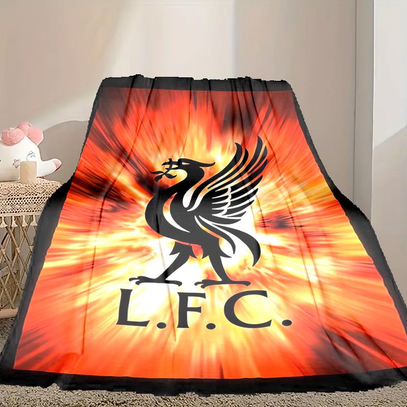 1pc Liverpool FC Blanket, Cozy Printed Throw Blanket, A Heartfelt Gift for Your Family and Friends