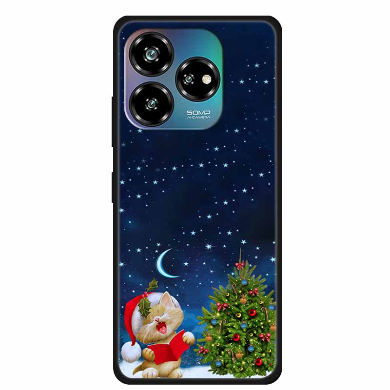 Christmas Lovely Cover For ZTE Axon 60 Lite Case Axon60 50 40 Lite Pro Ultra 30 Soft Silicone TPU Phone Case For ZTE Axon 60 4G
