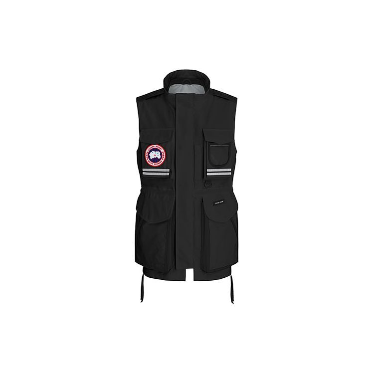 Canada Goose Journey Series Red Label Warm Breathable Solid Color Multi Pocket Vest Unisex vests Black 9507M-61