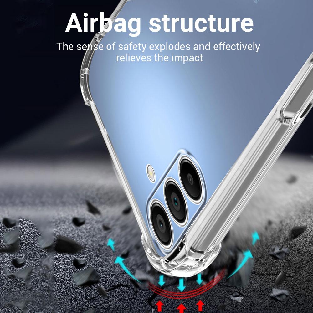 Shockproof Airbag Clear Case For Samsung A15 4G 5G Soft Clear Silicone Phone Case For Samsung Galaxy A15 A156B A155F Back Cover