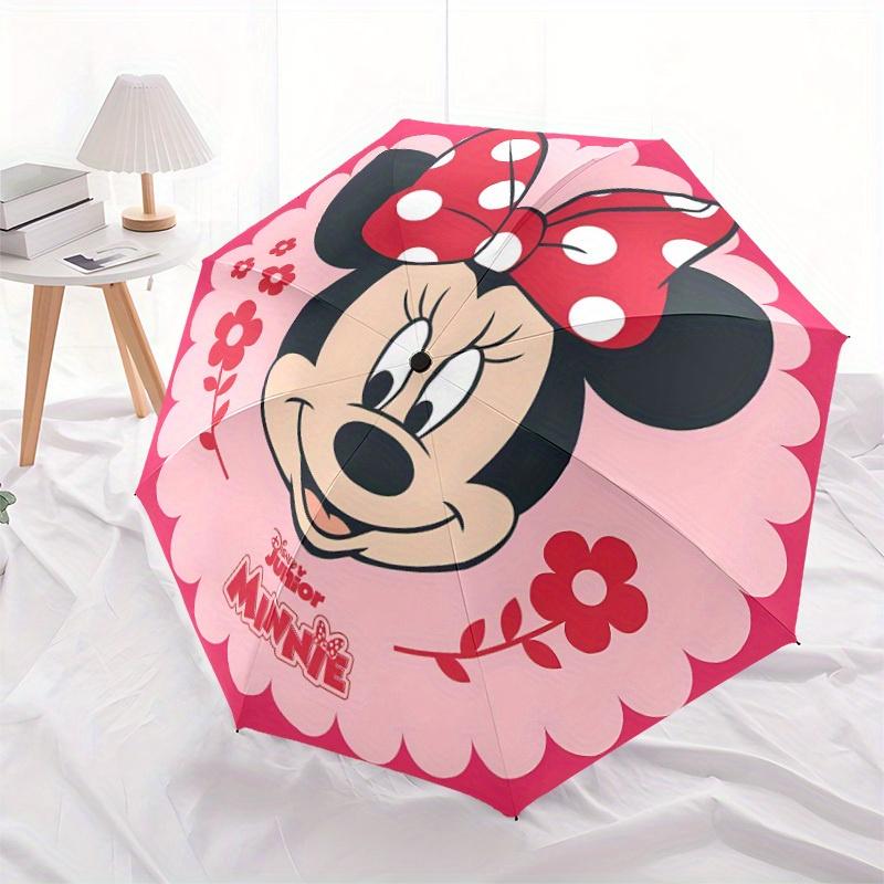 1pc Minnie Mouse Automatic Folding Umbrella, Compact Portable Travel Umbrella, Perfect Gift for Friends yy250806050