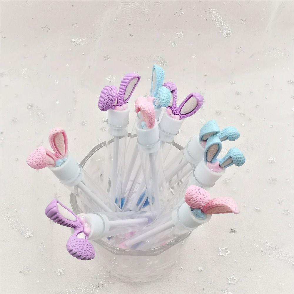 Multicolor Rabbit Ears Mascara Brush Round Comb Teeth Glitter Mascara Wand Eyelash Combing Tools