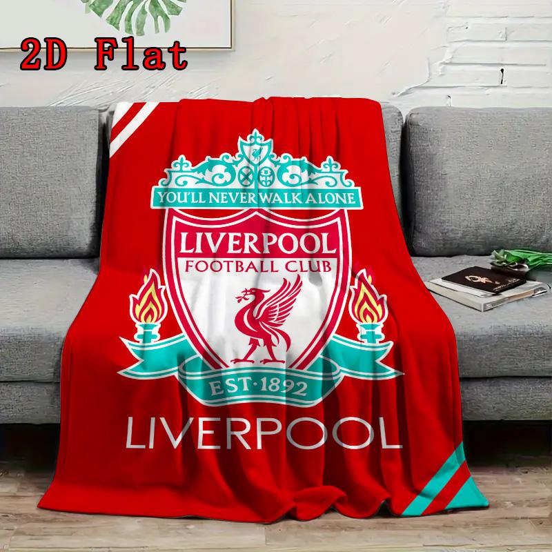 Liverpool Pattern Flannel Blanket High quality All Seasons Warmth and Comfort Perfect for Christmas Gifts.