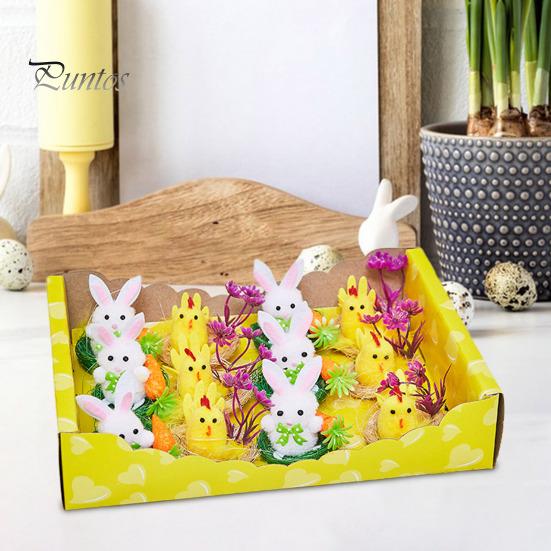 Пасхальный плюшевый цыпленок Желтый пушистый цыпленок Украшение Плюшевая игрушка Пасхальный цыпленок для детей Сделай сам Украшения для пасхальных яиц Наполнители для пасхальных корзин