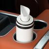 Tissue Dispenser Round Roll Holder Refillable Car Tissue Tube Storage Bag  Auto Storage