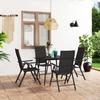 VidaXL 5-Piece Garden Dining Set Table and Patio Chairs Patio Dining Set Garden Lounge Set 3060065