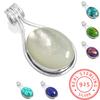 925 Sterling Silver Pendant Women Gemstone Handmade Jewelry Friendship Day Gift Blue Green Purple Copper Turquoise Pearl Lapis Mother Of Pearl