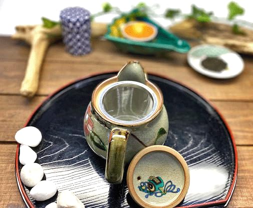 Kutani Большая комбинация sasanqua [чайник/чайник] [задняя фотография]