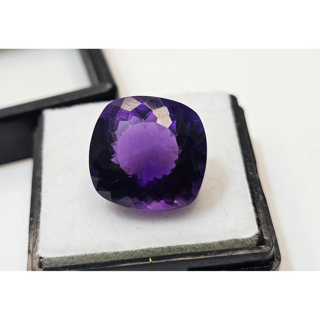 Purple Amethyst & Stud Making Natural 10-11 Ct Cushion Cut Fabulous Gemstone
