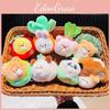 Jinnew Carrot Corn Tomato Scream Vegetable Animal Plush Keychain Pendant
