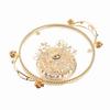 Gold Glass Fruit Tray Handcraft Multipurpose Candy Plate with Alloy Base Alloy Base for Display
